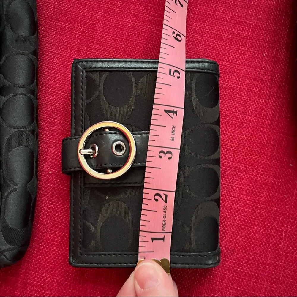 4 Coach Miscellaneous Accessories Guaranteed Authentic Wallets Wristlet Black - Picture 16 of 16
